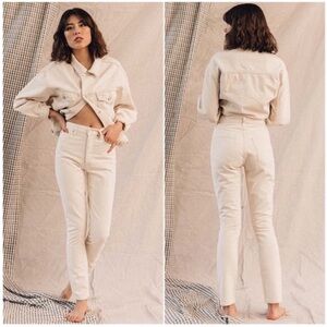 AGOLDE Remy High-Rise Straight Jeans Paper Wash Size 24